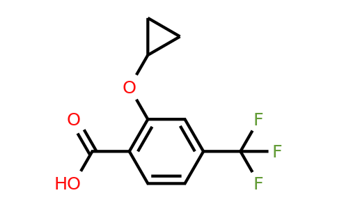 CAS 1243473-18-8 | 2-Cyclopropoxy-4-(trifluoromethyl)benzoic acid
