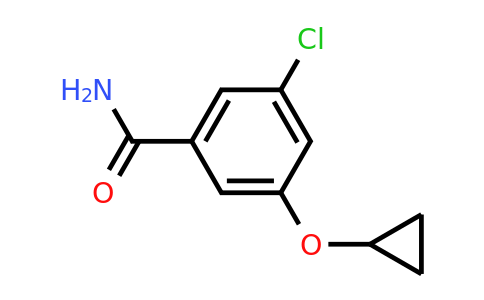 CAS 1243473-30-4 | 3-Chloro-5-cyclopropoxybenzamide