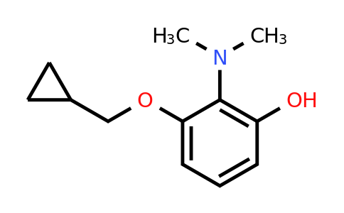 CAS 1243473-34-8 | 3-(Cyclopropylmethoxy)-2-(dimethylamino)phenol