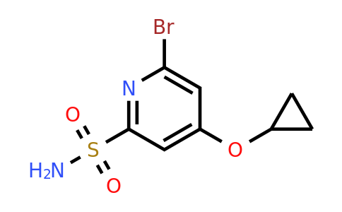 CAS 1243473-40-6 | 6-Bromo-4-cyclopropoxypyridine-2-sulfonamide