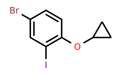CAS 1243473-47-3 | 4-Bromo-1-cyclopropoxy-2-iodobenzene