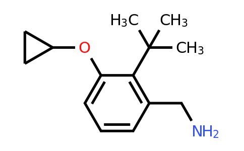 CAS 1243473-54-2 | (2-Tert-butyl-3-cyclopropoxyphenyl)methanamine