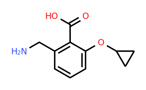 CAS 1243473-58-6 | 2-(Aminomethyl)-6-cyclopropoxybenzoic acid