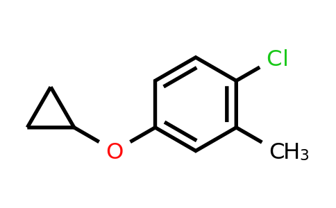 CAS 1243473-63-3 | 1-Chloro-4-cyclopropoxy-2-methylbenzene
