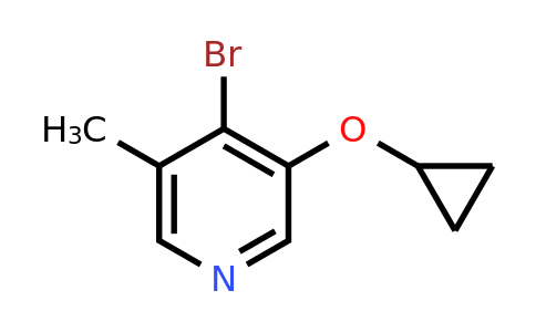 CAS 1243473-67-7 | 4-Bromo-3-cyclopropoxy-5-methylpyridine