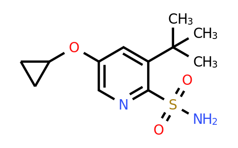 CAS 1243473-76-8 | 3-Tert-butyl-5-cyclopropoxypyridine-2-sulfonamide