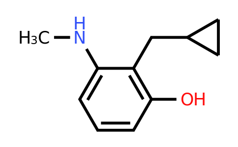 CAS 1243473-91-7 | 2-(Cyclopropylmethyl)-3-(methylamino)phenol