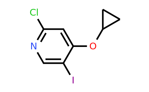 CAS 1243473-95-1 | 2-Chloro-4-cyclopropoxy-5-iodopyridine