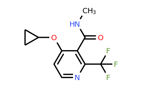 CAS 1243473-98-4 | 4-Cyclopropoxy-N-methyl-2-(trifluoromethyl)nicotinamide