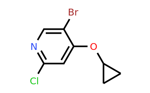 CAS 1243474-00-1 | 5-Bromo-2-chloro-4-cyclopropoxypyridine