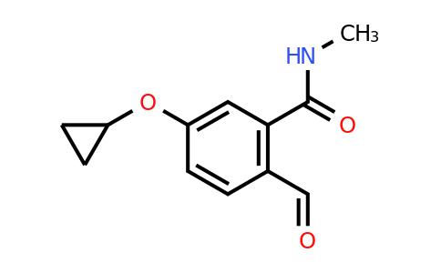 CAS 1243474-12-5 | 5-Cyclopropoxy-2-formyl-N-methylbenzamide