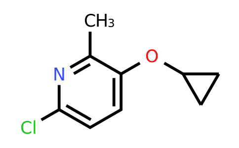 CAS 1243474-13-6 | 6-Chloro-3-cyclopropoxy-2-methylpyridine