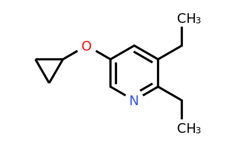 CAS 1243474-15-8 | 5-Cyclopropoxy-2,3-diethylpyridine