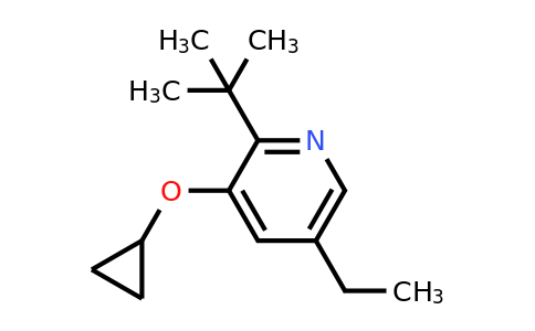 CAS 1243474-20-5 | 2-Tert-butyl-3-cyclopropoxy-5-ethylpyridine