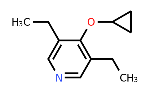 CAS 1243474-23-8 | 4-Cyclopropoxy-3,5-diethylpyridine
