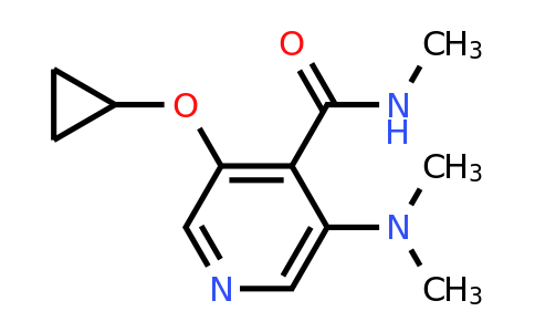 CAS 1243474-26-1 | 3-Cyclopropoxy-5-(dimethylamino)-N-methylisonicotinamide
