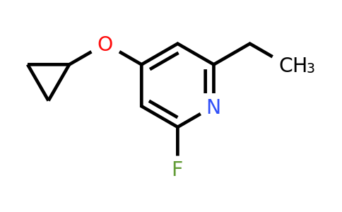 CAS 1243474-33-0 | 4-Cyclopropoxy-2-ethyl-6-fluoropyridine