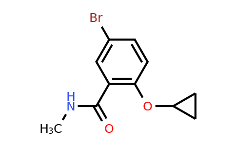 CAS 1243474-34-1 | 5-Bromo-2-cyclopropoxy-N-methylbenzamide