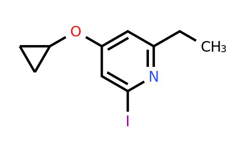 CAS 1243474-40-9 | 4-Cyclopropoxy-2-ethyl-6-iodopyridine