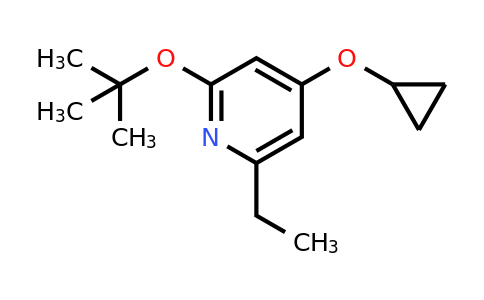 CAS 1243474-43-2 | 2-Tert-butoxy-4-cyclopropoxy-6-ethylpyridine