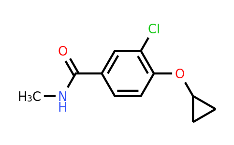 CAS 1243474-51-2 | 3-Chloro-4-cyclopropoxy-N-methylbenzamide