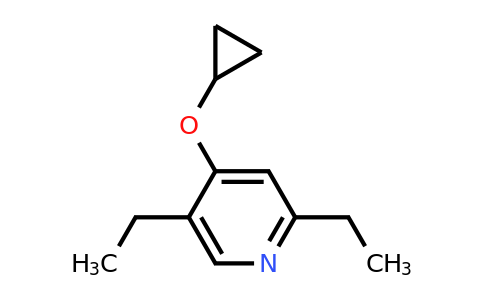 CAS 1243474-54-5 | 4-Cyclopropoxy-2,5-diethylpyridine