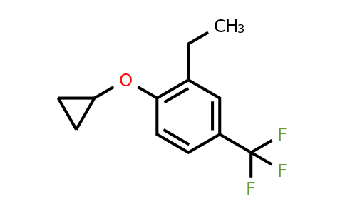 CAS 1243474-56-7 | 1-Cyclopropoxy-2-ethyl-4-(trifluoromethyl)benzene