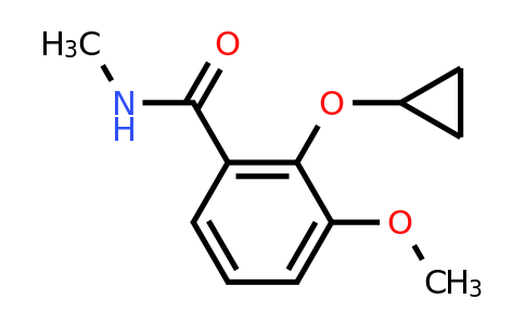 CAS 1243474-57-8 | 2-Cyclopropoxy-3-methoxy-N-methylbenzamide