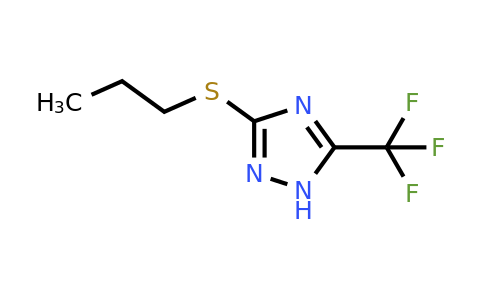 CAS 1243474-59-0 | 3-(Propylsulfanyl)-5-(trifluoromethyl)-1H-1,2,4-triazole