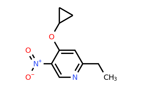 CAS 1243474-60-3 | 4-Cyclopropoxy-2-ethyl-5-nitropyridine