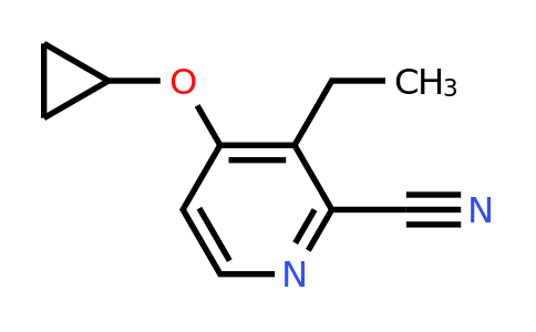 CAS 1243474-63-6 | 4-Cyclopropoxy-3-ethylpicolinonitrile