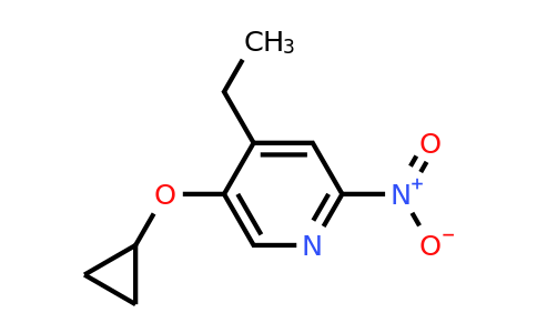 CAS 1243474-64-7 | 5-Cyclopropoxy-4-ethyl-2-nitropyridine