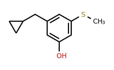 CAS 1243474-68-1 | 3-(Cyclopropylmethyl)-5-(methylsulfanyl)phenol