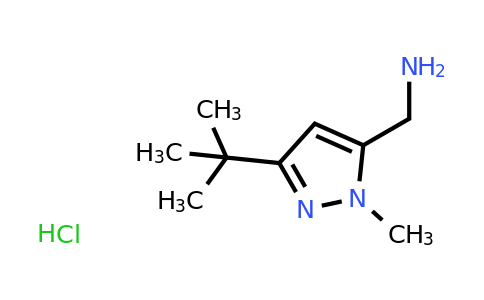 CAS 1243474-70-5 | (3-Tert-butyl-1-methyl-pyrazol-5-YL)methanamine hydrochloride