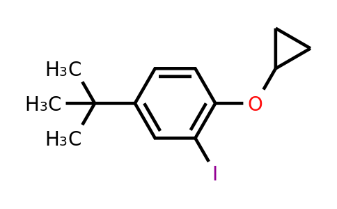 CAS 1243474-80-7 | 4-Tert-butyl-1-cyclopropoxy-2-iodobenzene