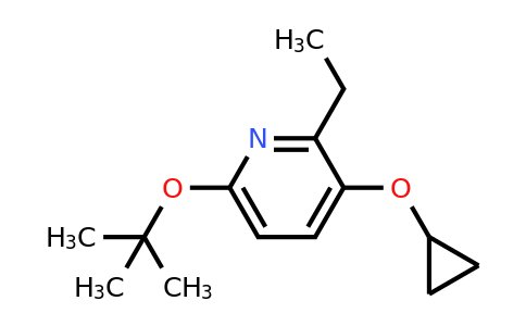CAS 1243474-84-1 | 6-Tert-butoxy-3-cyclopropoxy-2-ethylpyridine