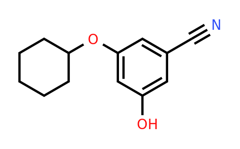 CAS 1243474-87-4 | 3-(Cyclohexyloxy)-5-hydroxybenzonitrile