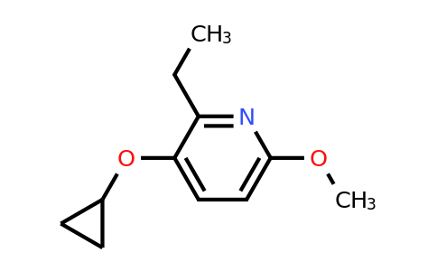 CAS 1243474-93-2 | 3-Cyclopropoxy-2-ethyl-6-methoxypyridine
