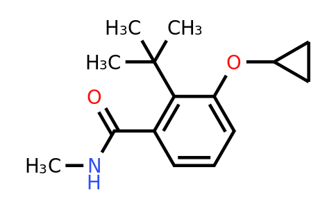 CAS 1243475-00-4 | 2-Tert-butyl-3-cyclopropoxy-N-methylbenzamide
