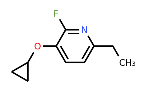 CAS 1243475-02-6 | 3-Cyclopropoxy-6-ethyl-2-fluoropyridine