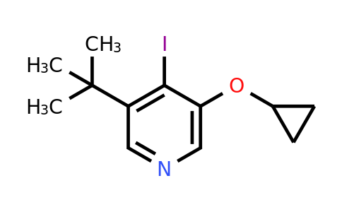CAS 1243475-03-7 | 3-Tert-butyl-5-cyclopropoxy-4-iodopyridine