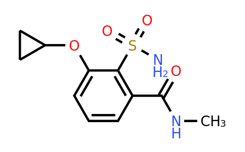 CAS 1243475-13-9 | 3-Cyclopropoxy-N-methyl-2-sulfamoylbenzamide