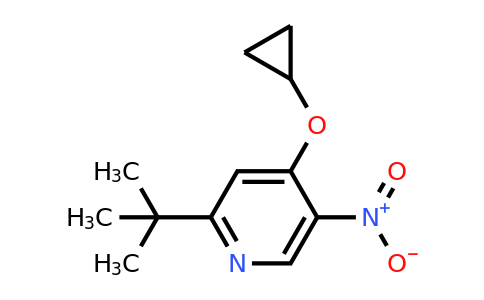 CAS 1243475-15-1 | 2-Tert-butyl-4-cyclopropoxy-5-nitropyridine