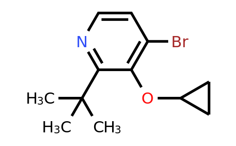 CAS 1243475-17-3 | 4-Bromo-2-tert-butyl-3-cyclopropoxypyridine