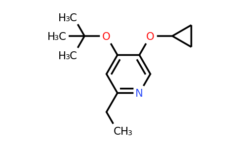CAS 1243475-22-0 | 4-Tert-butoxy-5-cyclopropoxy-2-ethylpyridine