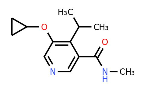CAS 1243475-39-9 | 5-Cyclopropoxy-4-isopropyl-N-methylnicotinamide