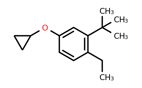 CAS 1243475-45-7 | 2-Tert-butyl-4-cyclopropoxy-1-ethylbenzene