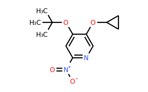 CAS 1243475-49-1 | 4-Tert-butoxy-5-cyclopropoxy-2-nitropyridine