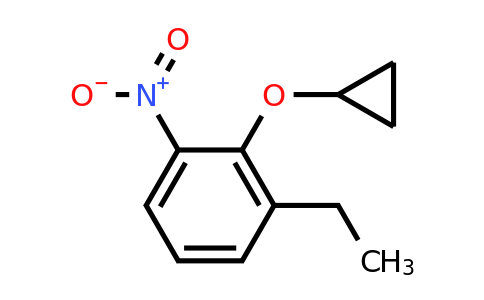 CAS 1243475-55-9 | 2-Cyclopropoxy-1-ethyl-3-nitrobenzene
