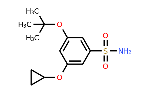 CAS 1243475-56-0 | 3-Tert-butoxy-5-cyclopropoxybenzenesulfonamide